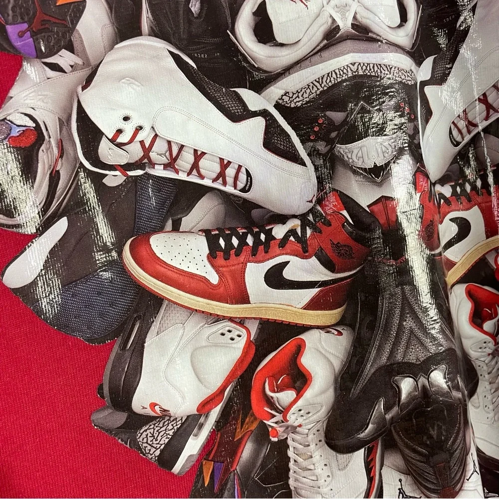 Vintage 2000s Jordan Brand Nike Jordan Jumpman Sneakers Graphic T Shirt Large